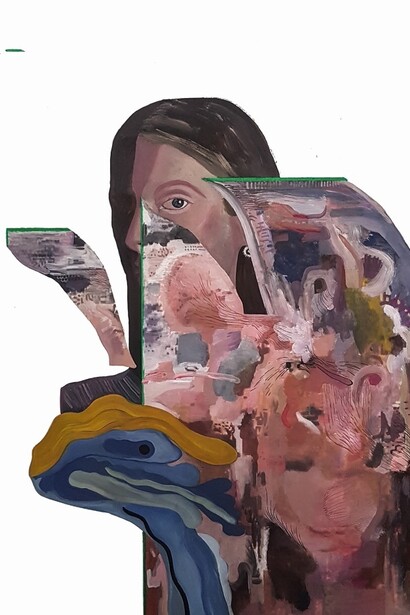 Rachele Moscatelli, Bloom, 2020, 70x50 cm, mista su carta
