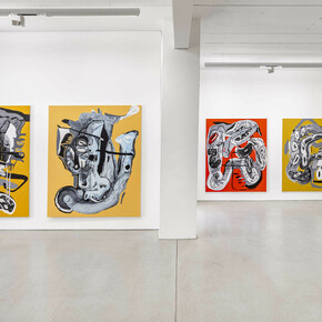 Jana Schröder, Synthetic existence: the gaze of the circuited collective, ausstellungsansicht. Mit freundlicher genehmigung der G2 Kunsthalle