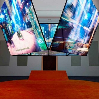 Ayoung Kim, Delivery dancer, vista de exhibición. Cortesía de MoMA PS1