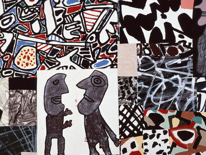 Jean Dubuffet, Les commentaires, May 24, 1978
acrylic on glued paper mounted on canvas (30 sections) 55-1/8" x 80-5/16" (140 cm x 204 cm)© ADAGP, Paris and DACS, London 2017