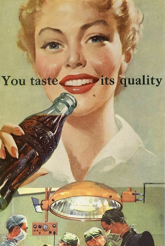 Your Taste is Quality, 1995, Collage, 32.5 x 15 cm, 12 3/4 x 5 7/8 inches