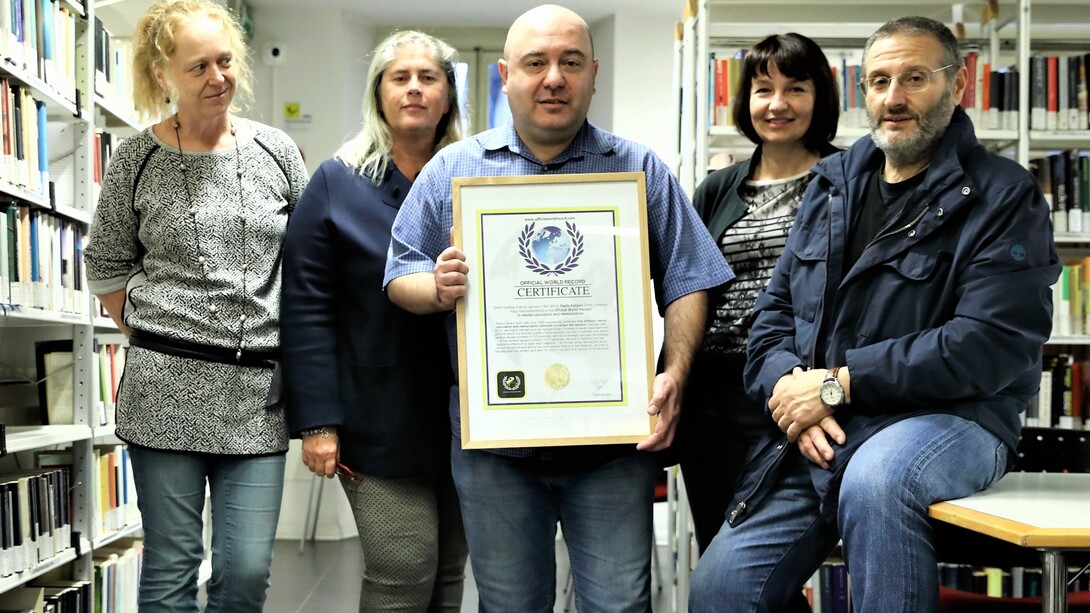 World record holder Paolo Fabiani