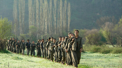 Kurdish women guerilla fighters in the Kandil Mountains @ ANF