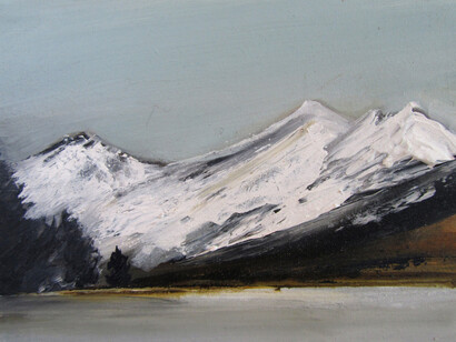 Sarah Evans, Snowdonia Christmas Day, 15 x 20cm