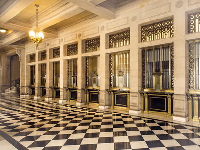 Interior del Banco Central de Chile