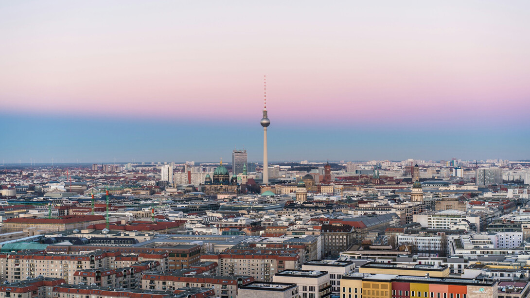 The Panoramapunkt observation deck in Berlin offers stunning panoramic views of the city's skyline, Germany