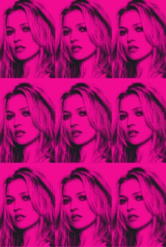 Russell Marshall, Kate Moss pink and black tiled