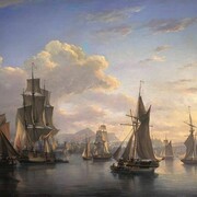 The Port of Leith, 1824 by Alexander Nasmyth, (City Art Centre, Edinburgh Museums and Galleries)