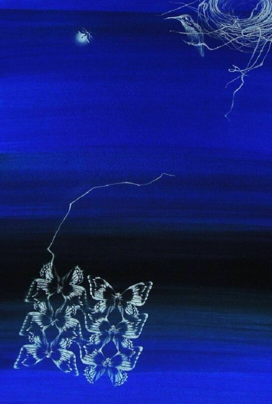 Francine Fox, First Light, 2013, watercolor, gouache, and white charcoal on paper, 13.5 x 10.25 inches