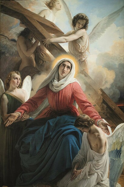 Francesco Hayez, Addolorata, olio su tela, 180 x 117 cm. Riva di Trento, Museo Alto Garda. Courtesy of Palazzo Martinengo