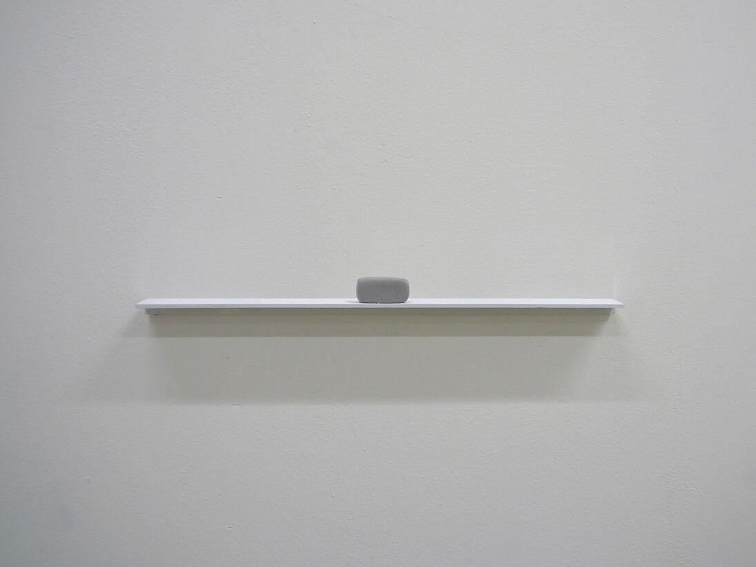 Paul Hage Boutros, Erasure, 2014, gomme, 70 x 35 x 20 mm, courtesy de l’artiste & galerie anne barrault