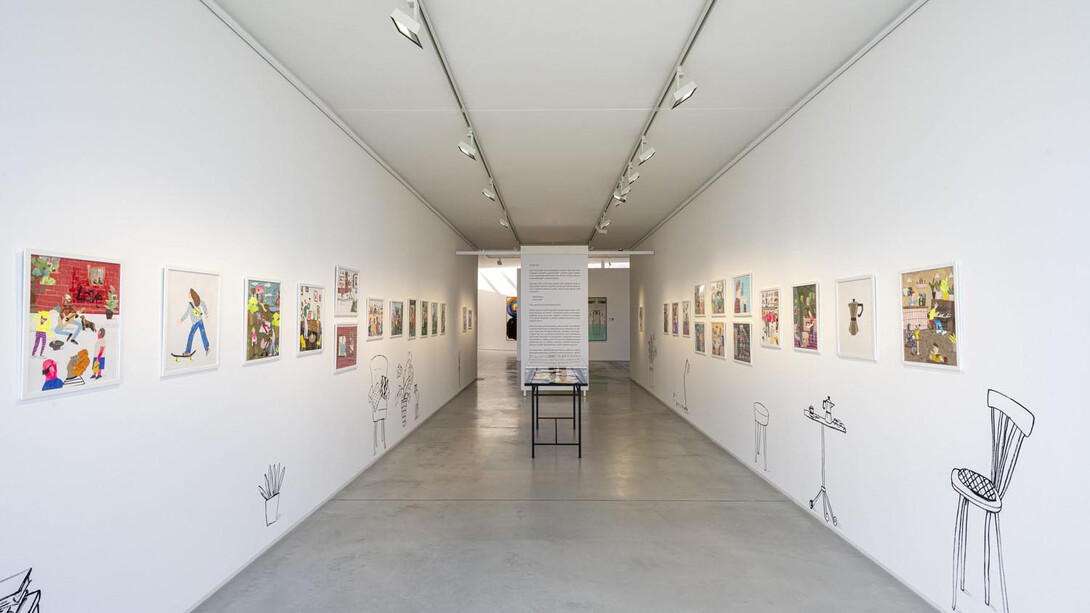 Marta Matus, Collageville, exhibition view. Courtesy of Danubiana