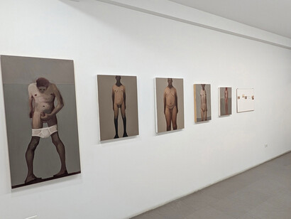 Grey James, PJOB, exhibition view. Courtesy of Bert Green Fine Art