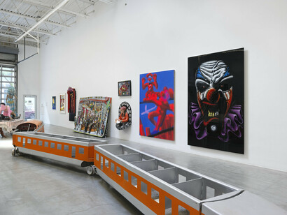 Various artists, Carnival, exhibition view. Courtesy of Jeffrey Deitch Gallery