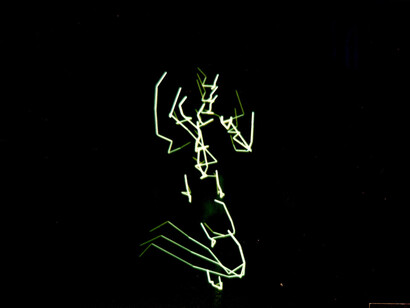 Analivia Cordeiro, Trace-form of Iemanite dance step, 1983. Courtesy of bitforms gallery