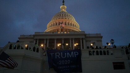 Trump supporters storm Capitol Hill steps