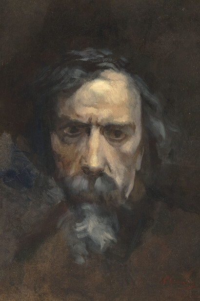 Jean-Baptiste Carpeaux (1827-1875), Autoportrait dit aussi Dernier Autoportrait, Huile sur toile, 41 x 32,5 cm, Paris, musée d’Orsay, RF 1961 29, © RMN-Grand Palais (Musée d'Orsay) / Hervé Lewandowski