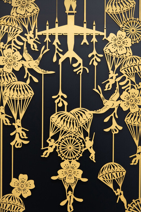 Yuken Teruya, Break the curse - Gold #02 (detail), 2025. Courtesy of Piero Atchugarry Gallery