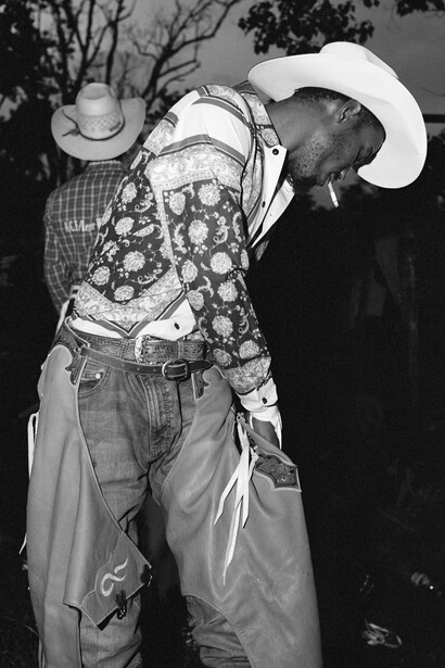 Rahim Fortune, Smoking cowboy cheek, 2023. Courtesy of Howard Greenberg Gallery