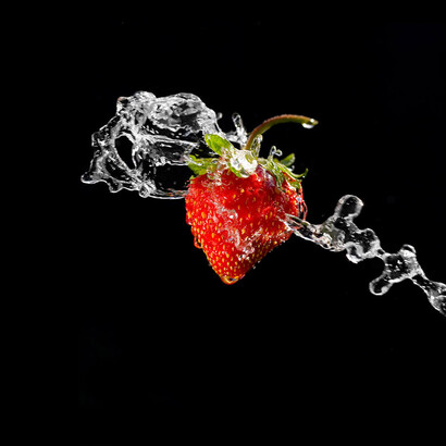 Juego del agua con la fresa