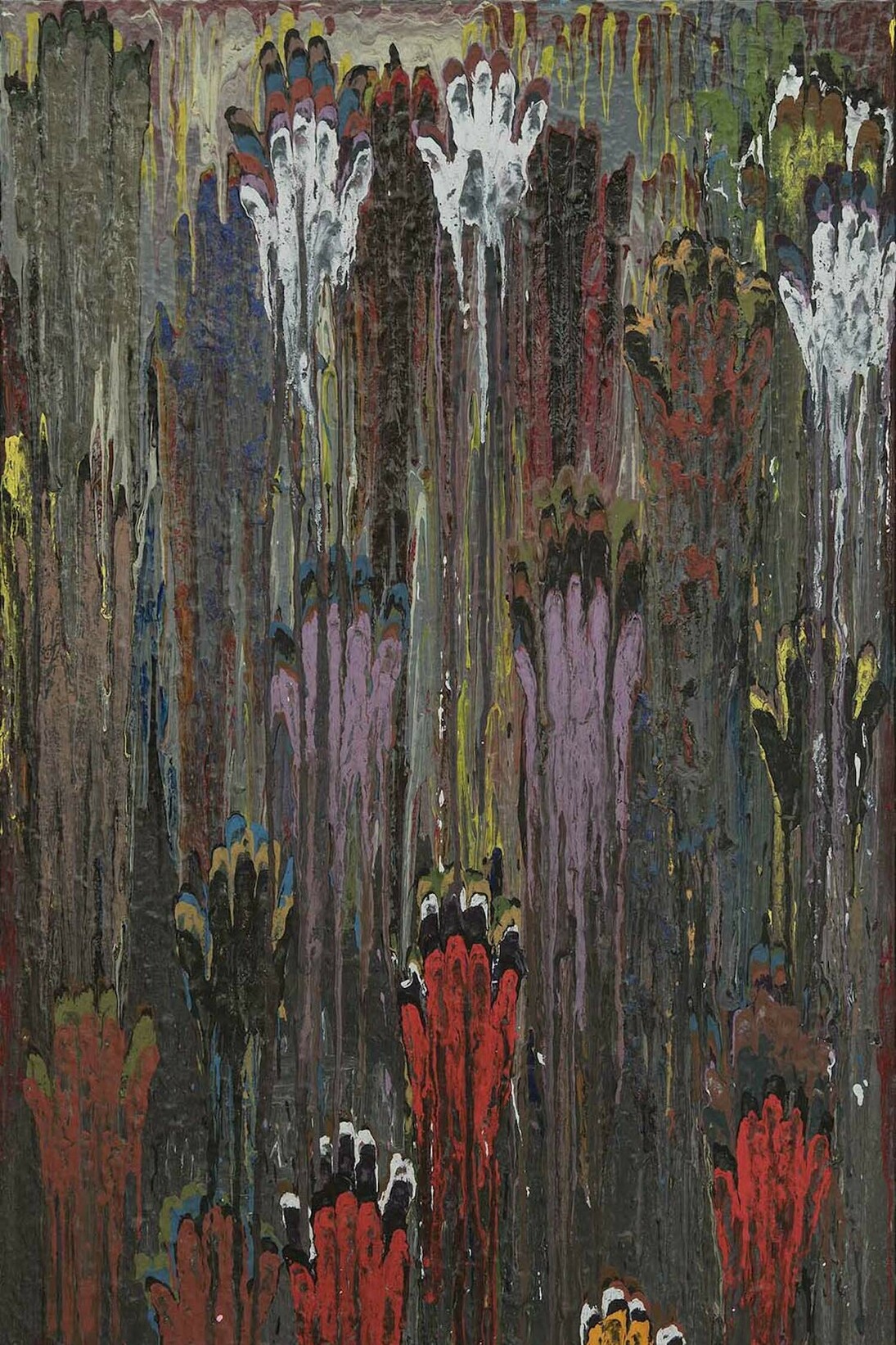 William T. Williams (b.1942), Crossroads, 1984, acrylic on canvas, 75 1/4" x 44 1/4" / 191.1 x 112.4 cm, signed and dated © William T. Williams; Courtesy of Michael Rosenfeld Gallery LLC, New York, NY
 