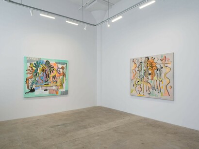 József Csató, Siren hospitality, exhibition view. Courtesy of Vielmetter Gallery 