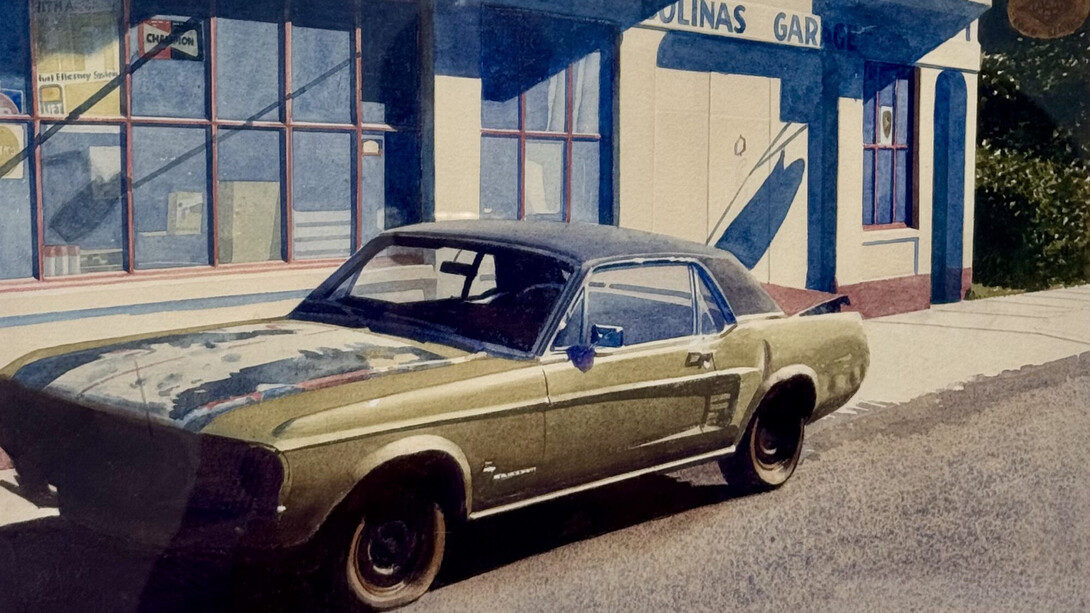 Robert Bechtle, Bolinas mustang, 1974. Avec l’aimable autorisation de la Galerie Vallois