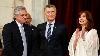 Alberto Fernández, Mauricio Macri y Cristina Fernández de Kirchner