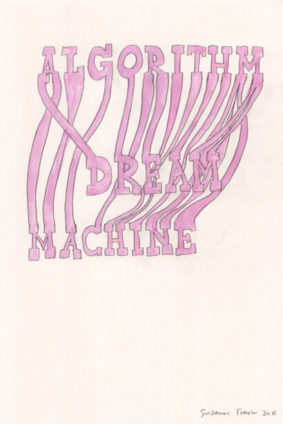 Suzanne Treister, Algorithm Dream Machine, 2015, Pencil on watercolour paper, 29.5 × 21 cm