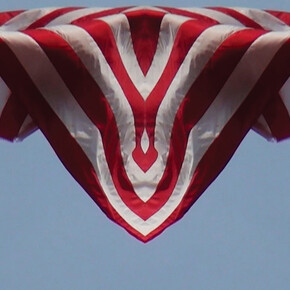 Stefano Cagol, ‘Stars & Stripes. Redouble’, 2013, NYC, HD video, Blu-ray, 11’ 14" looped. Courtesy Canepaneri, Milan
