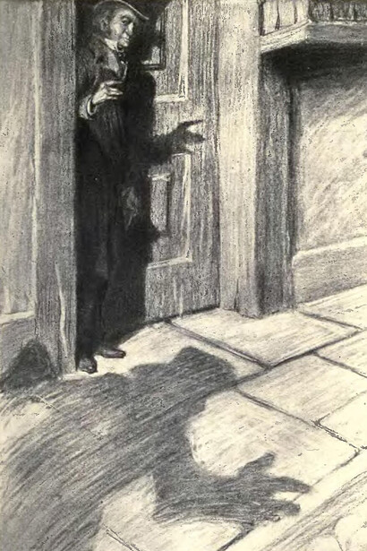 Artwork by Charles Raymond Macauley for the 1904 edition of The Strange Case of Dr. Jekyll and Mr. Hyde by Robert Louis Stevenson. Published by Scott-Thaw, New York, 1904
