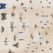 Luo Min Chinese, Memories from American Museum of Natural History 美国自然历史博物馆的草虫图 No.1 (detail), 2024. Courtesy of Fu Qiumeng Fine Art