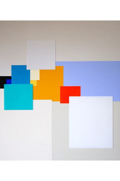 Marco Casentini, Surf City, 2011, acrilico e perspex su tela, cm, 111 x 96  