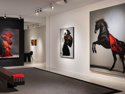 Gustavo Nazareno, Afro-latin baroque, exhibition view. Courtesy of Opera Gallery 