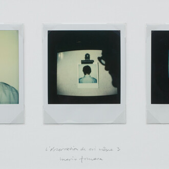 Mario Fonseca, L’observation de soi même 3, 1982/2014, Polaroid on cardboard, 19 x 37 cm, Unique. ©  the  artist,  courtesy  of  CF-LART