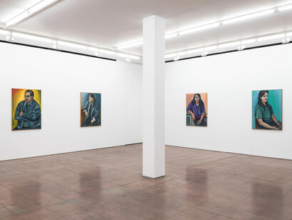 Shelley Niro, Portrait of a living room, exhibition view. Courtesy of Hales Gallery