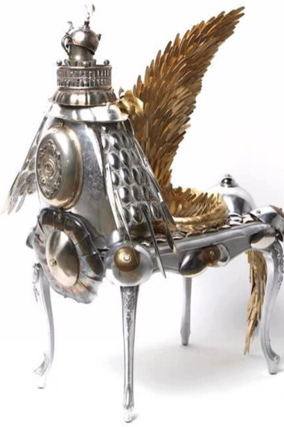 Sasha Meret, Armored Centaurs, Pegasus Dreaming, 2017. Courtesy of Gallery Shchukin 