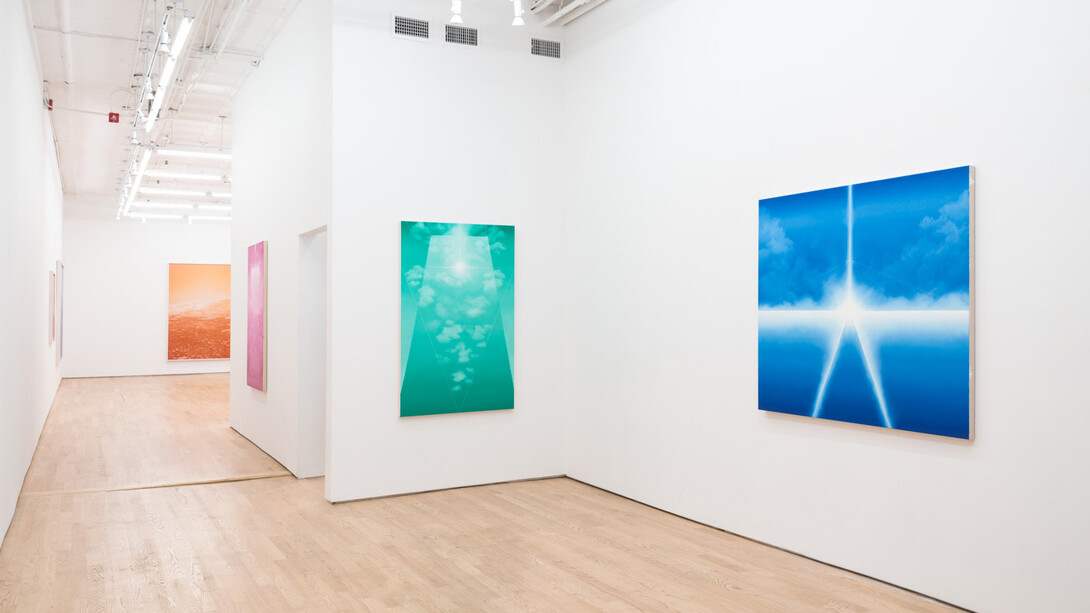 David Benjamin Sherry, Blue ablation, exhibition view. Courtesy of Nicelle Beauchene Gallery