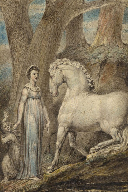 William Blake, The horse, ca. 1805. Courtesy of Yale Center for British Art