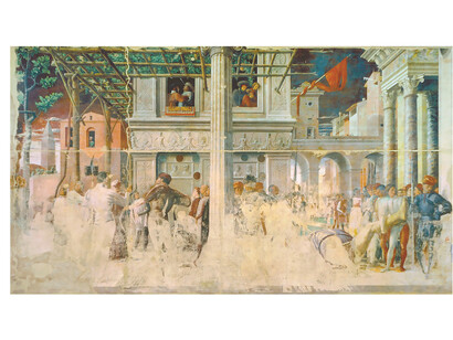 Andrea Mantegna, Martyrdom of St. Christopher (Padova, chiesa degli Eremitani), 1454-1457