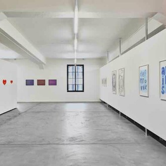 Various artists, Words, exhibition view. Courtesy of Edition VFO