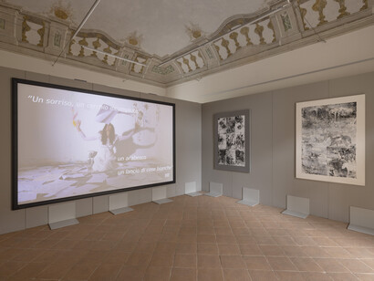 Brigitta Rossetti, L'ultima eudaimonia, vista della mostra. Con la cortesia di CSArt - Comunicazione per l'Arte. Foto di Andrea Rossetti