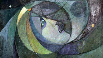 Pino Roveda, "Allunaggio", 1969. L'uomo sapeva che cosa avrebbe incontrato: la Luna. La Luna non sapeva che cosa avrebbe incontrato: l'uomo