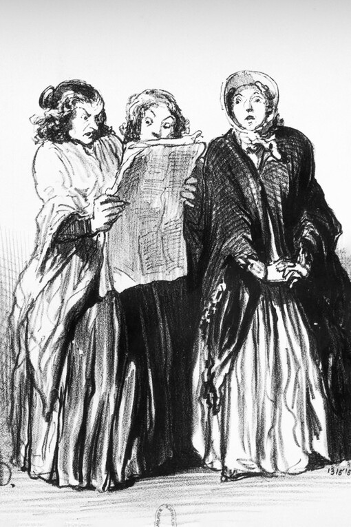 Honoré Daumier, Las mujeres socialistas (1849)
