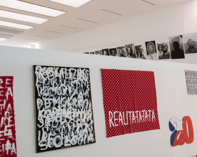 Július Koller, Exhibition view. Courtesy of Museion