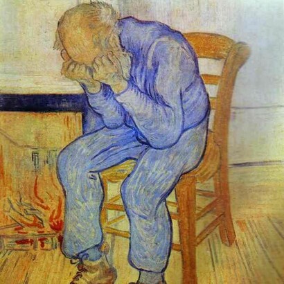 «Anciano afligido» (1890), Vincent van Gogh