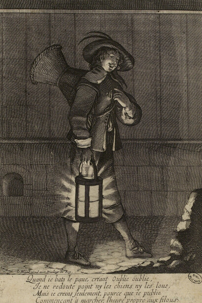 Abraham Bosse, Les Cris de Paris : le marchand d’oublies (détail), vers 1630. Avec l'aimable autorisation du Musée Carnavalet