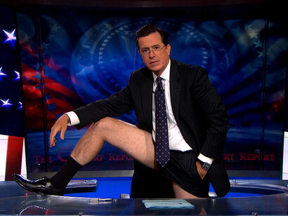 Stephen Colbert during his show