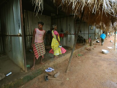 Resettlement site for indigenous people displaced from Simlipal Tiger Reserve, eastern India - poor facilities © Ashish Kothari