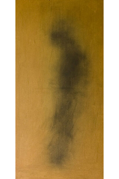 Connie Firestone, Guardians 9, Acrylic on Canvas, 36 x 18, 2010